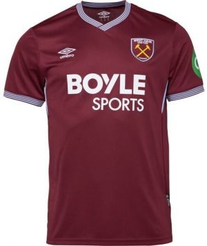 Umbro WEST HAM HOME SS SHIRT Pánsky futbalový dres, vínová, veľkosť