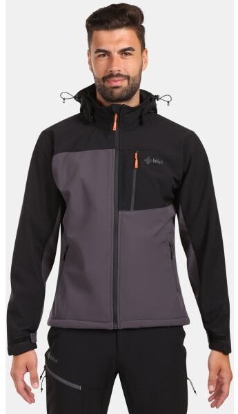 KILPI ONTAVIO Pánska softshellová bunda, tmavo sivá, veľkosť XXXL