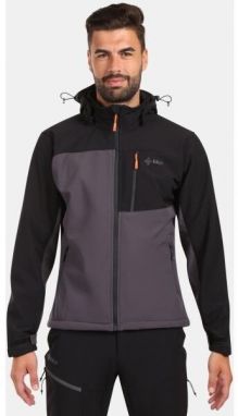 KILPI ONTAVIO Pánska softshellová bunda, tmavo sivá, veľkosť XXXL