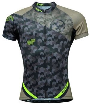 HAVEN SINGLETRAIL MEN Pánsky cyklistický dres, khaki, veľkosť