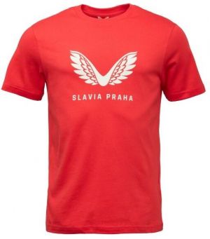 CASTORE SLAVIA PRAGUE PRESENTATION LOGO TEE Pánske tričko, červená, veľkosť