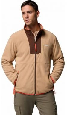 Columbia SEQUOIA GROVE FULL ZIP FLEECE Pánska flísová mikina, béžová, veľkosť