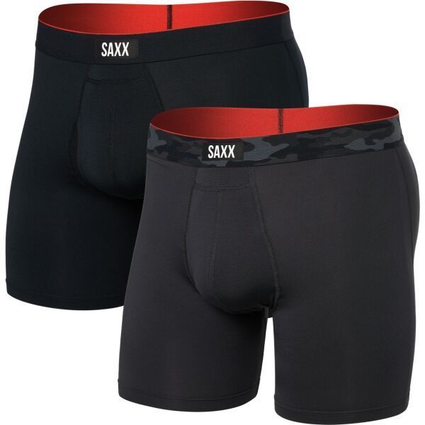 SAXX MULTI-SPORT MESH 2PK Pánske športové boxerky, čierna, veľkosť