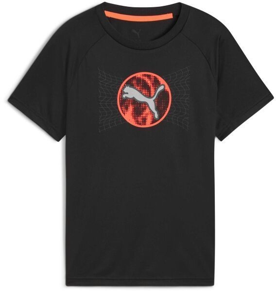 Puma ACTIVE SPORTS POLY CAT TEE B Chlapčenské tričko, čierna, veľkosť