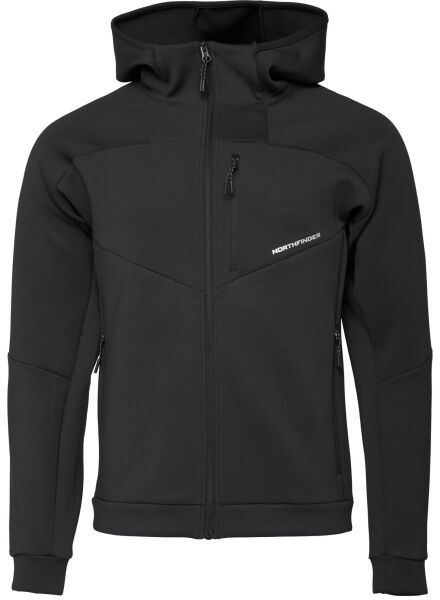 Northfinder LUTHER Pánska technická mikina, čierna, veľkosť