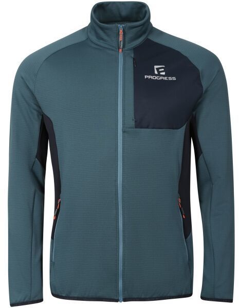 PROGRESS FISICO Pánska bežecká mikina, tmavo modrá, veľkosť