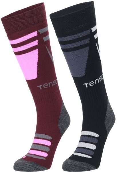 TENSON CORE SKI SOCK 2PK Unisex lyžiarske ponožky, čierna, veľkosť 40-42