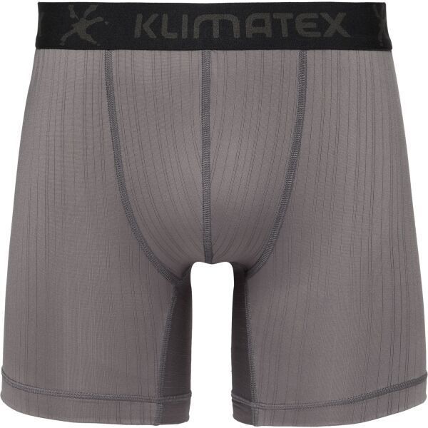 Klimatex RUNE MID SILKTOUCH Pánske funkčné boxerky, sivá, veľkosť