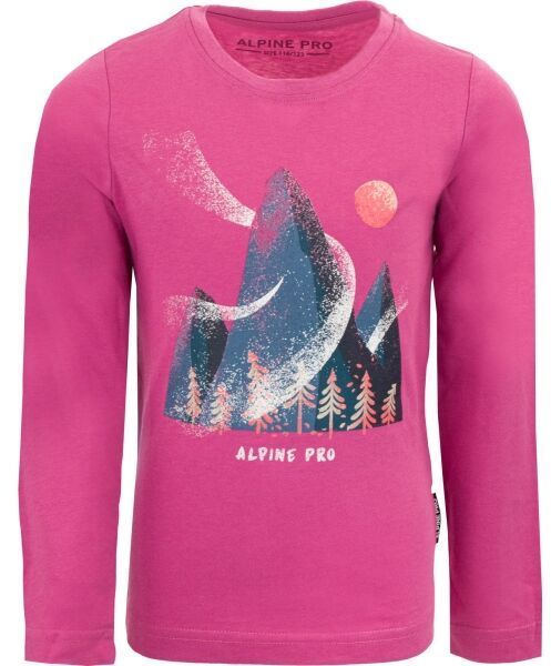 ALPINE PRO VERMO Detské tričko, ružová, veľkosť 104-110
