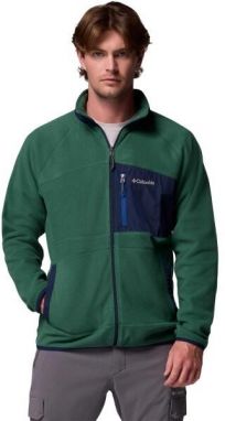 Columbia FAST TREK OVERLAY FULL ZIP Pánska flísová mikina, zelená, veľkosť
