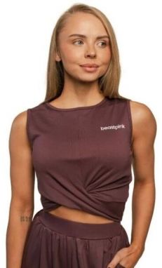 GymBeam BREEZE DOVE Dámsky top, hnedá, veľkosť