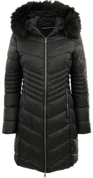 ALPINE PRO CERFA Dámsky zimný kabát, čierna, veľkosť