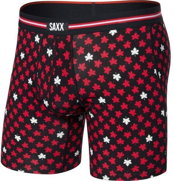 SAXX VIBE XTRA SOFT COMFORT BOXER BRIEF FLY Pánske boxerky, čierna, veľkosť