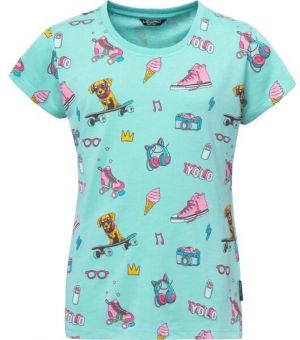 Lewro CELESTIE Dievčenské tričko, svetlomodrá, veľkosť 128-134