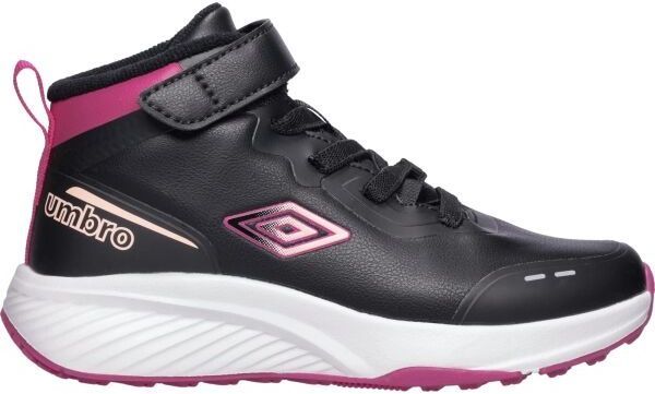 Umbro RAMSEY MID Detská voľnočasová členková obuv, čierna, veľkosť 34