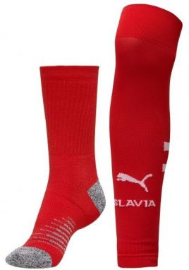 Puma TEAM SKS GRAPHIC SOCKS PROMO Futbalové štulpne, červená, veľkosť