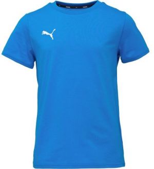 Puma TEAMGOAL CASUALS TEE JR Chlapčenské športové tričko, modrá, veľkosť