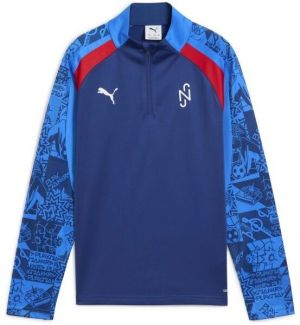 Puma NEYMAR JR PLAYMAKER 1/4 ZIP JR Chlapčenská mikina, tmavo modrá, veľkosť