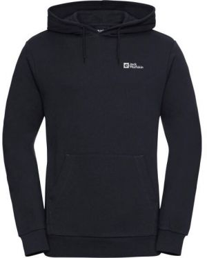 Jack Wolfskin ESSENTIAL HOODIE M Pánska mikina, tmavo modrá, veľkosť XXXL