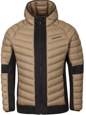 PROGRESS VICHREN Pánska hybridná bunda, hnedá, veľkosť XXL