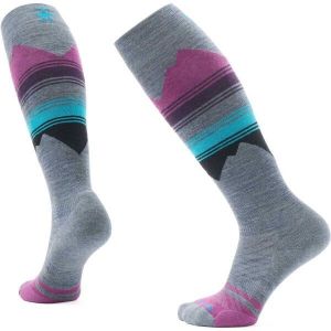 Smartwool W SKI TARGETED CUSHION PATTERN OTC Dámske lyžiarske podkolienky, sivá, veľkosť