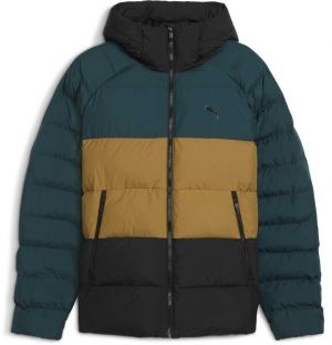 Puma MONO HOODIE JACKET Pánska zimná bunda, tmavo zelená, veľkosť