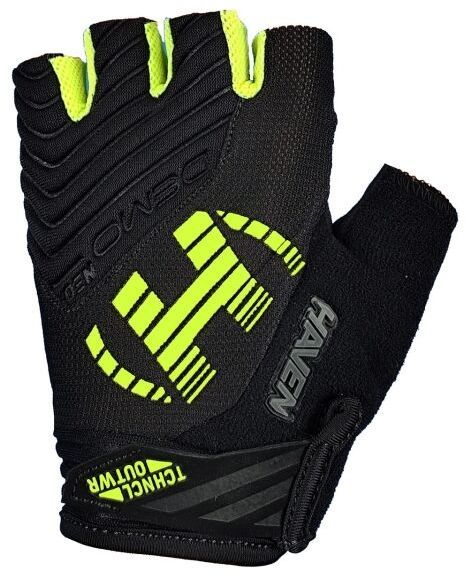 HAVEN DEMO NEO SHORT Krátkoprsté cyklistické rukavice, čierna, veľkosť