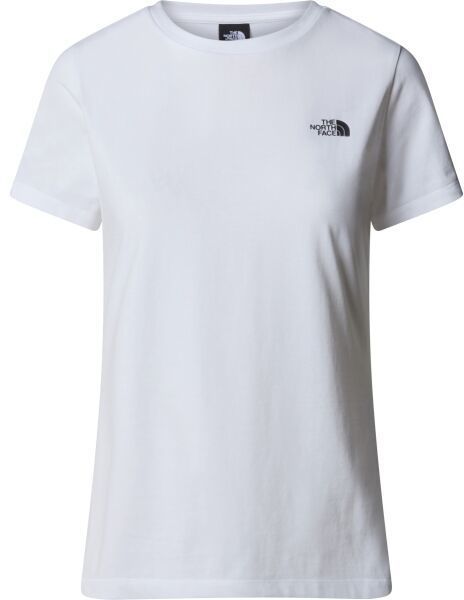 The North Face W S/S SIMPLE DOME SLIM TEE Dámske tričko, biela, veľkosť