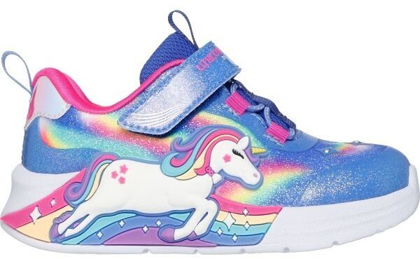 Skechers UNICORN Dievčenská vychádzková obuv, modrá, veľkosť
