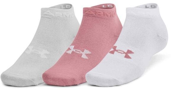 Under Armour ESSENTIAL LOW CUT 3PK Dámske ponožky, ružová, veľkosť