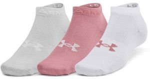 Under Armour ESSENTIAL LOW CUT 3PK Dámske ponožky, ružová, veľkosť