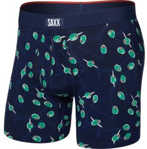 SAXX VIBE XTRA SOFT COMFORT BOXER BRIEF FLY Pánske boxerky, modrá, veľkosť
