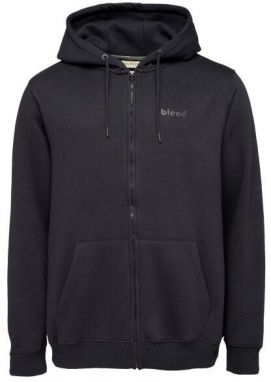 BLEND SWEATSHIRT Pánska mikina s kapucňou, čierna, veľkosť