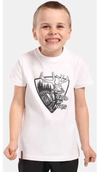 KILPI SALO Chlapčenské bavlnené tričko, biela, veľkosť