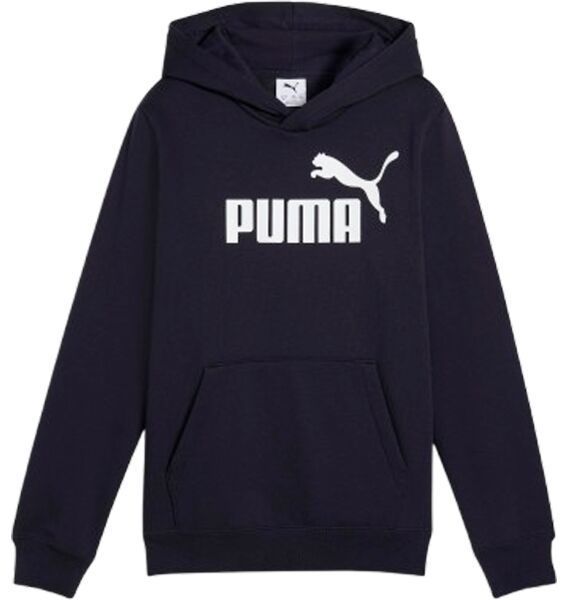 Puma ESSENTIALS NO.1 LOGO HOODIE FL G Dievčenská mikina, tmavo modrá, veľkosť