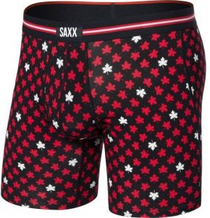 SAXX VIBE XTRA SOFT COMFORT BOXER BRIEF FLY Pánske boxerky, čierna, veľkosť