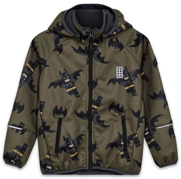 LEGO® kidswear LWSCOUT 620 Chlapčenská  softshellová bunda, khaki, veľkosť