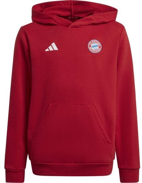 adidas FC BAYERN KIDS HD Detská mikina, červená, veľkosť