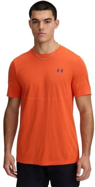 Under Armour RUSH LEGACY Pánske športové tričko, oranžová, veľkosť M