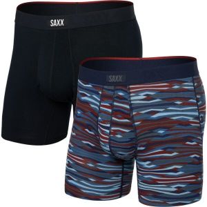 SAXX VIBE XTRA SOFT COMFORT 2PK Pohodlné boxerky, čierna, veľkosť