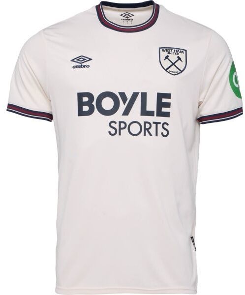 Umbro WEST HAM AWAY SS SHIRT Pánsky futbalový dres, biela, veľkosť