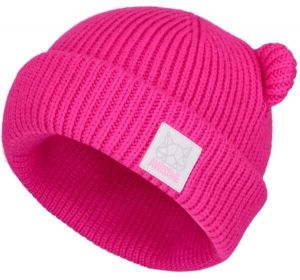 Lewro NOKA Dievčenská pletená čiapka, růžová, veľkosť 4-7Y