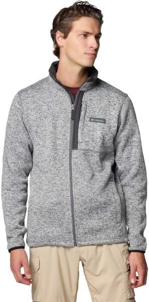 Columbia SWEATER WEATHER FZ Flísová mikina, sivá, veľkosť