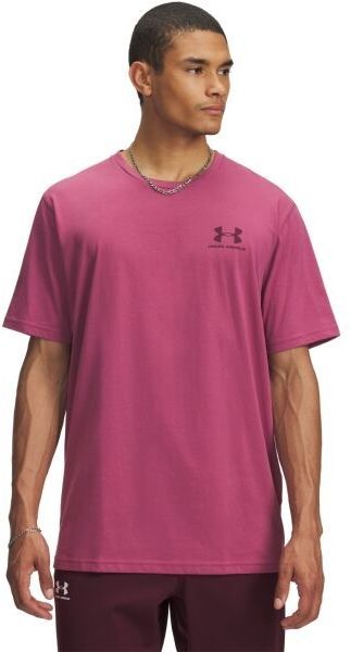 Under Armour SPORTSTYLE LC SS Pánske tričko, vínová, veľkosť S
