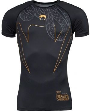 Venum SERPENTI SHORT SLEEVE RASHGUARD Kompresné tričko, čierna, veľkosť
