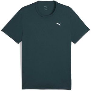 Puma M TAD ESSENTIAL POLY TEXTURE TEE Pánske športové tričko, tmavě zelená, veľkosť