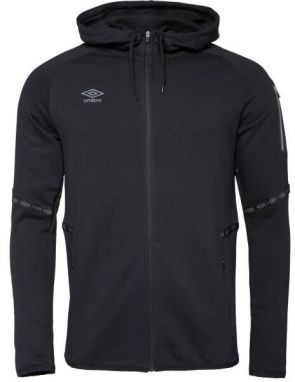 Umbro TERRACE FULL ZIP HOODIE Pánska mikina, čierna, veľkosť