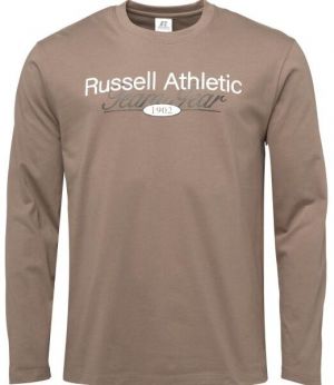 Russell Athletic T-SHIRT Pánske tričko, hnedá, veľkosť