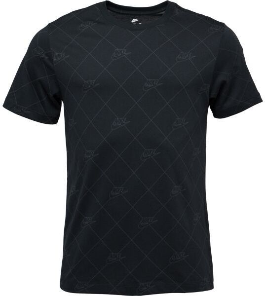 Nike M SPORTSWEAR TEE AOP SSNL CLUB Pánske tričko, čierna, veľkosť