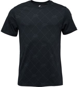 Nike M SPORTSWEAR TEE AOP SSNL CLUB Pánske tričko, čierna, veľkosť